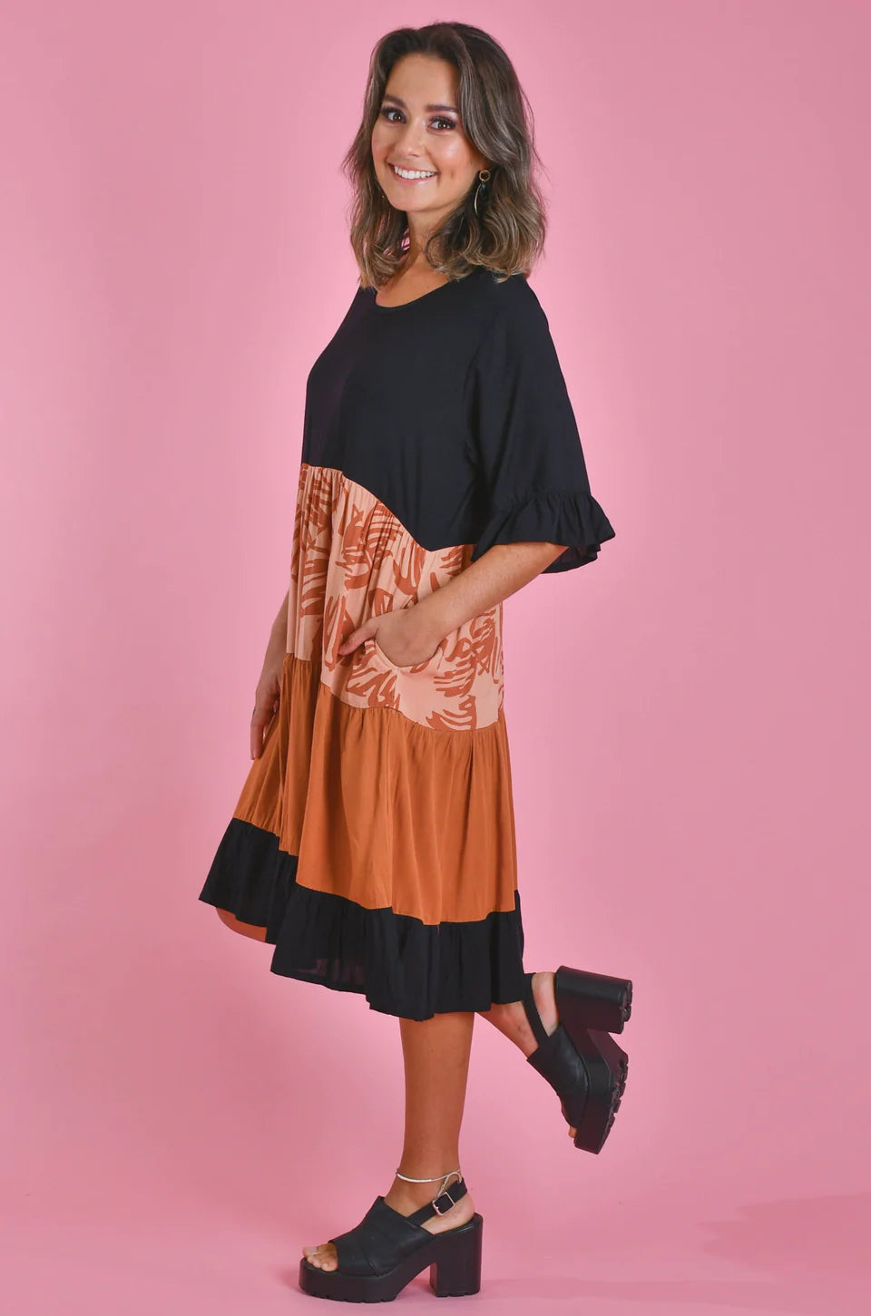 Autumn Vibes Panel Dress