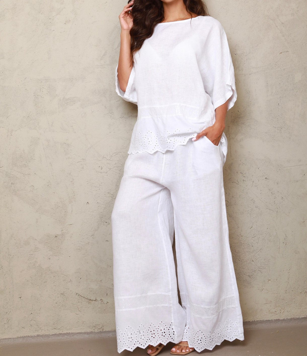Rome Linen Top