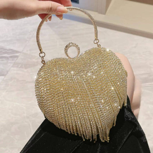 Dancy Gold Vera May Evening Handbag