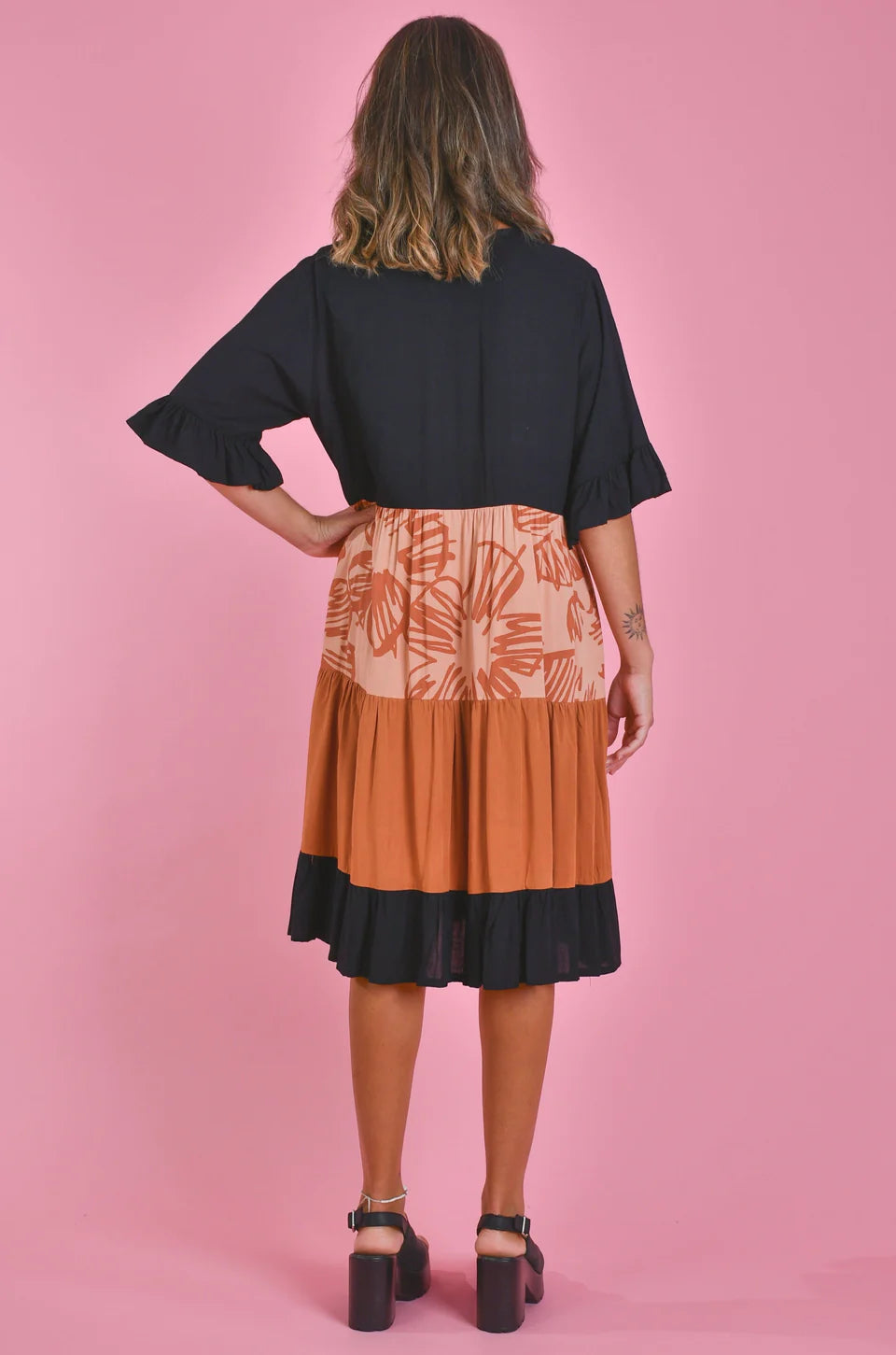 Autumn Vibes Panel Dress