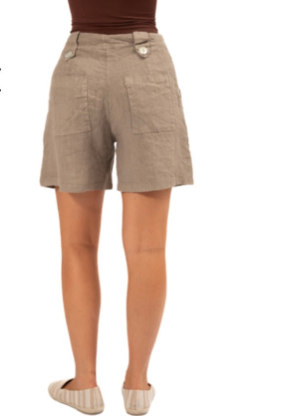 Tonya Italian Linen Shorts