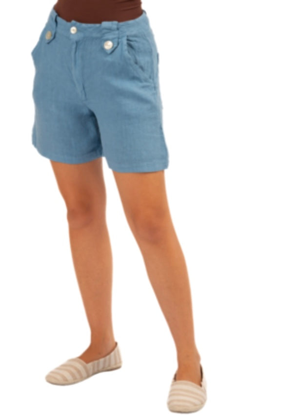Tonya Italian Linen Shorts