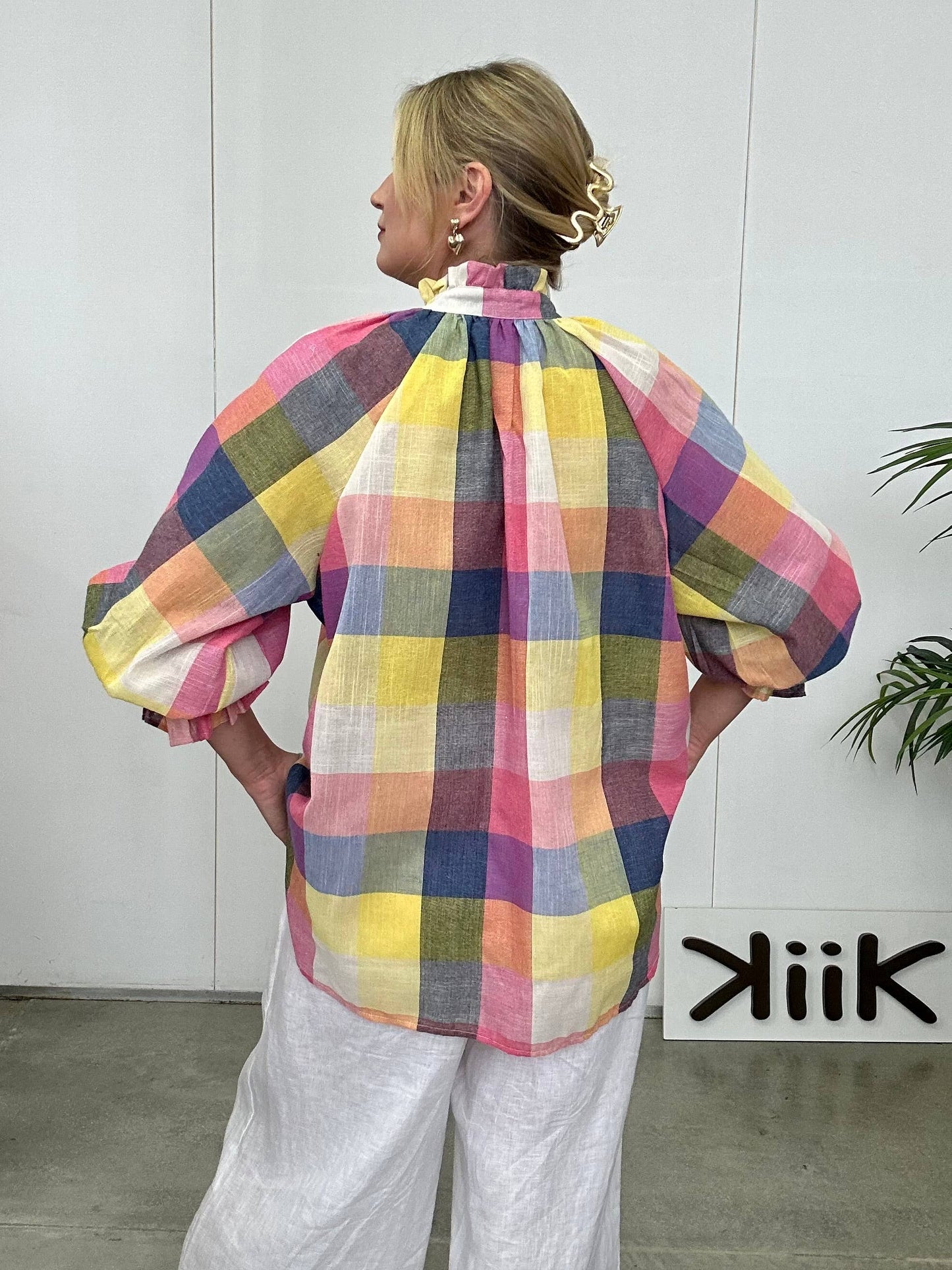 Elsie Gingham Blouse