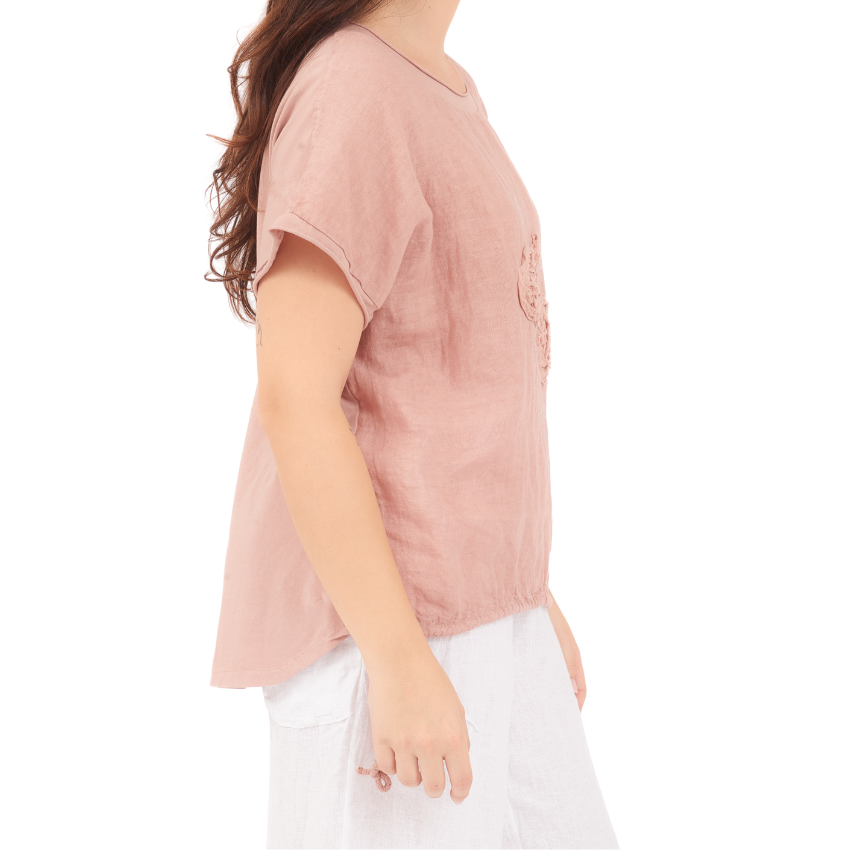 Adrienne Linen Top