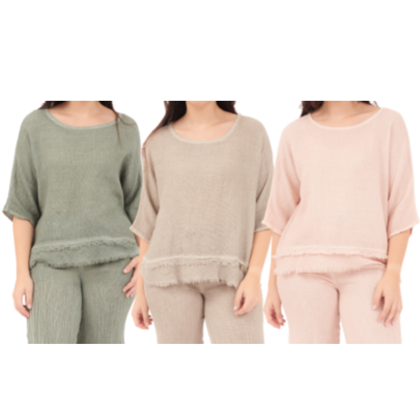 Alba Linen Top