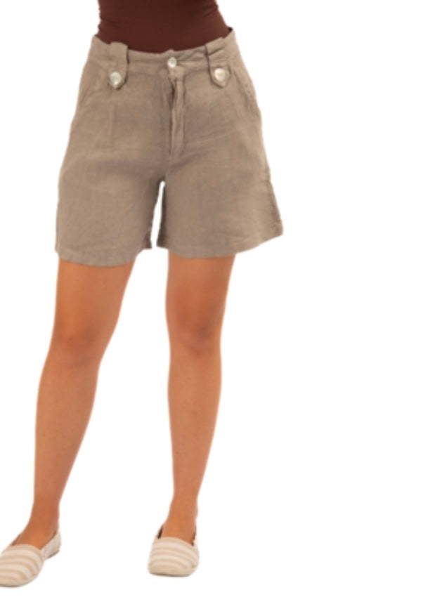 Tonya Italian Linen Shorts