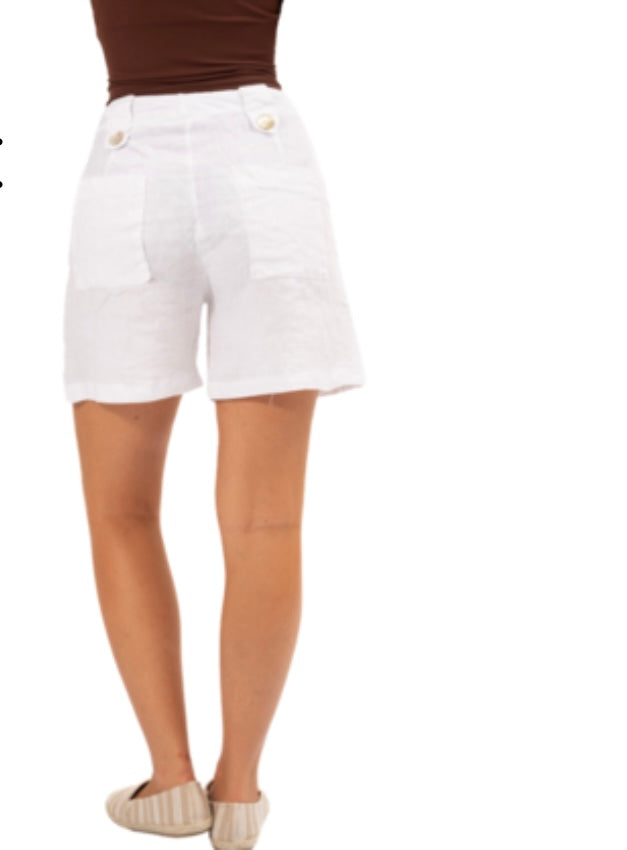 Tonya Italian Linen Shorts
