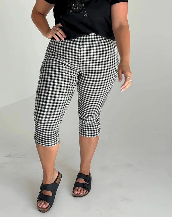 Check Capri Pant