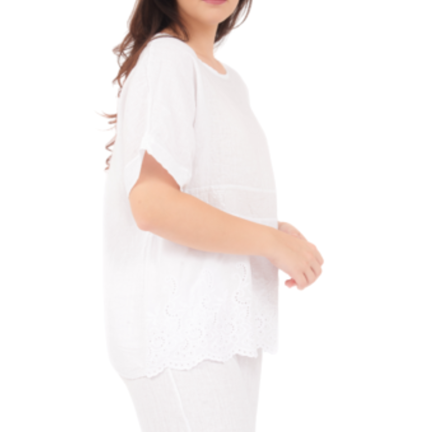 Rome Linen Top