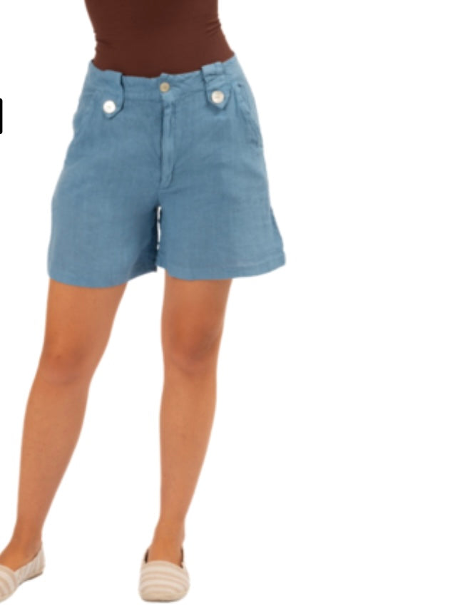 Tonya Italian Linen Shorts