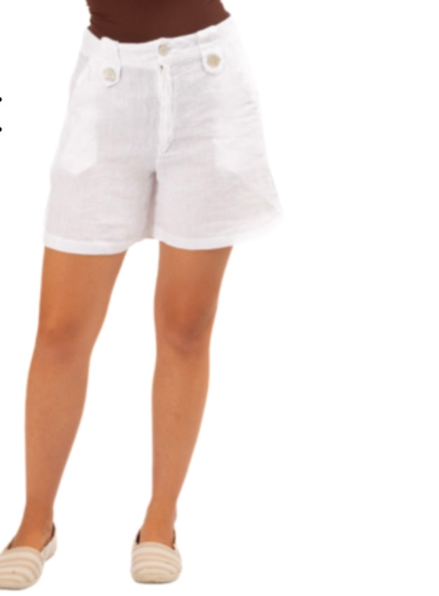 Tonya Italian Linen Shorts