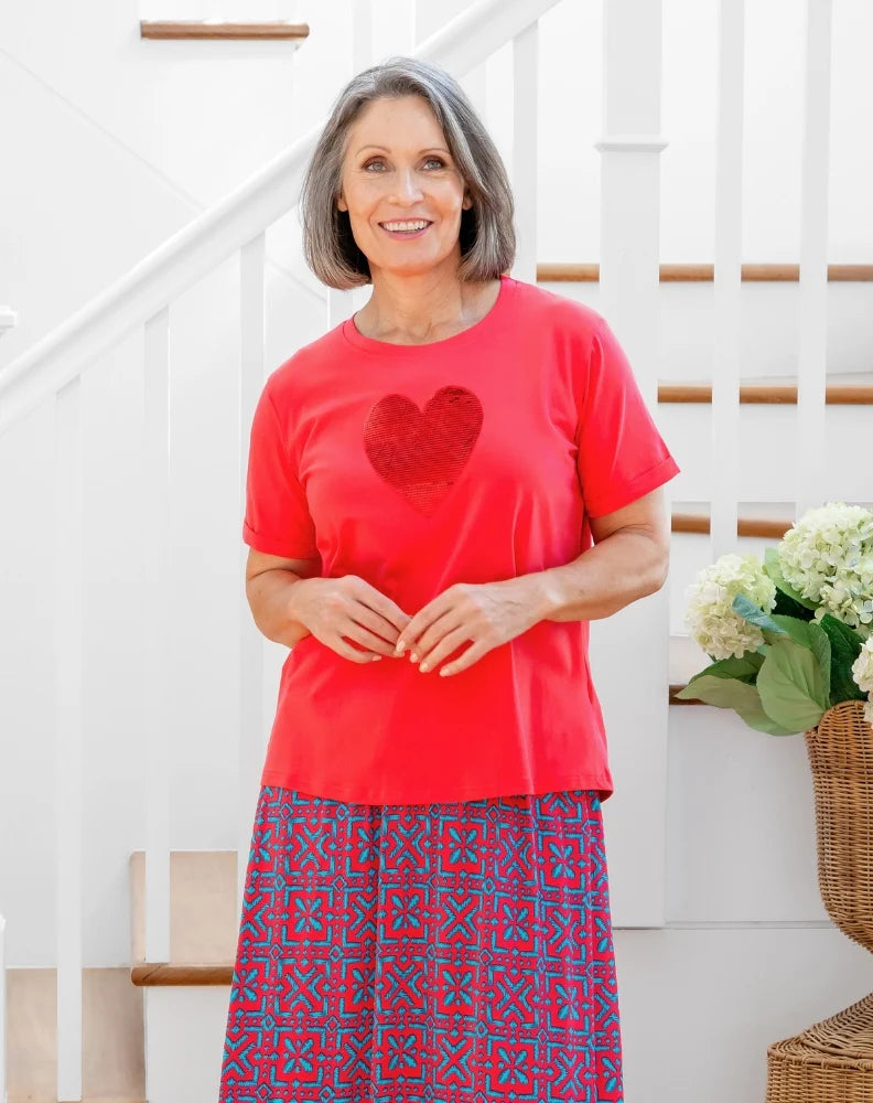 Heart Sequin Tee