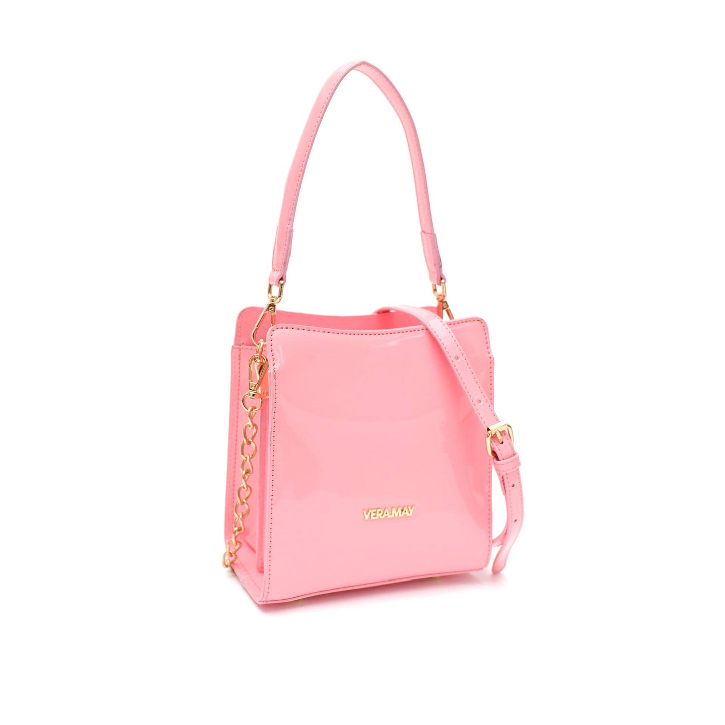 Lewin Pink Vera May Vegan Leather Handbag