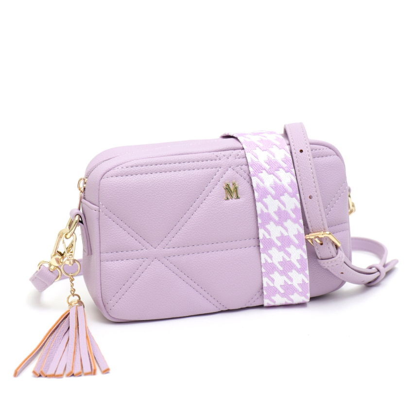 Amelia Purple Vera May Vegan Crossbody Handbag