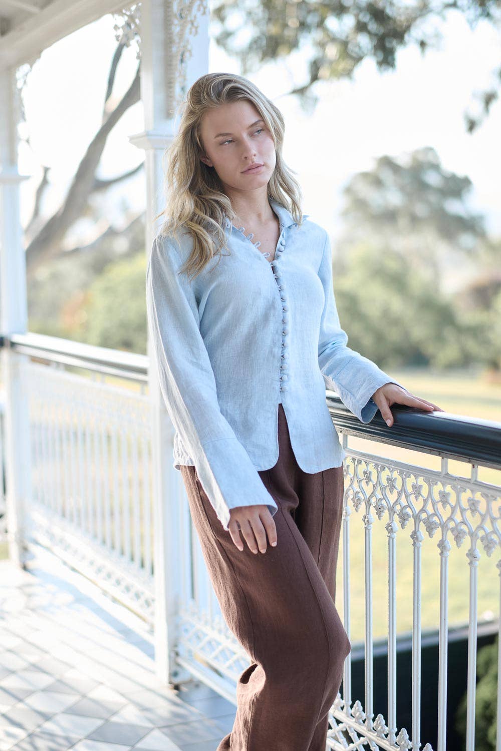 Alexa Linen Blouse