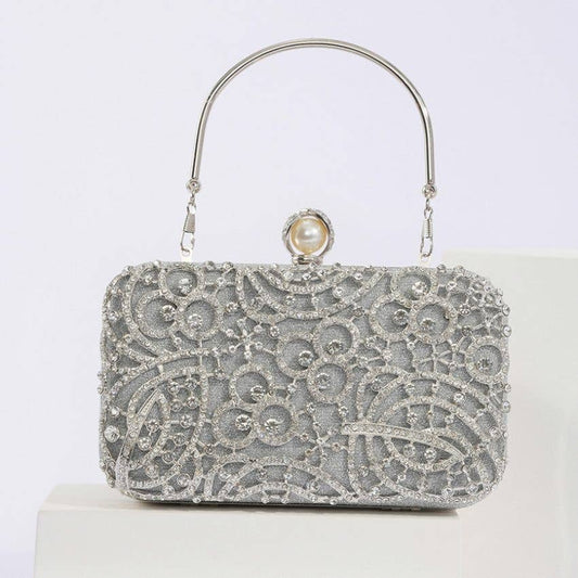 Salma Silver Vera May Evening Handbag