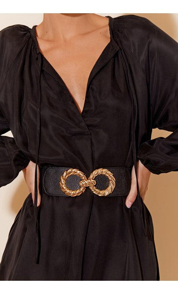 Hoop Buckle Stretch Belt