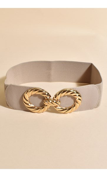 Hoop Buckle Stretch Belt