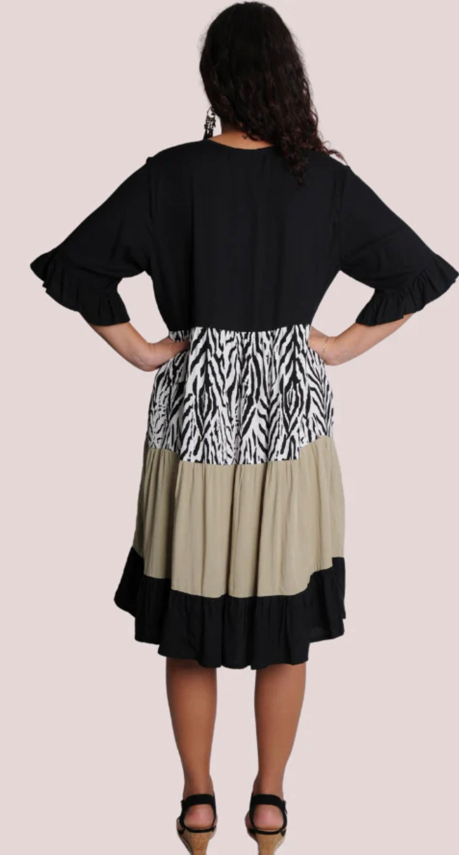 Panel Midi Dress