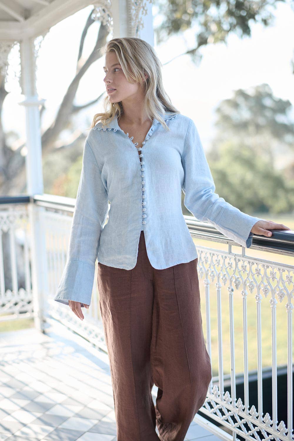 Alexa Linen Blouse