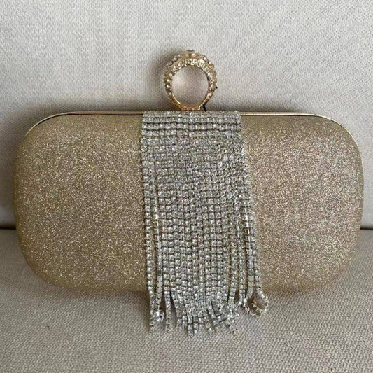 Ofelia Gold Evening Clutch