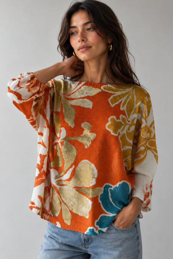 Foil Knit Top