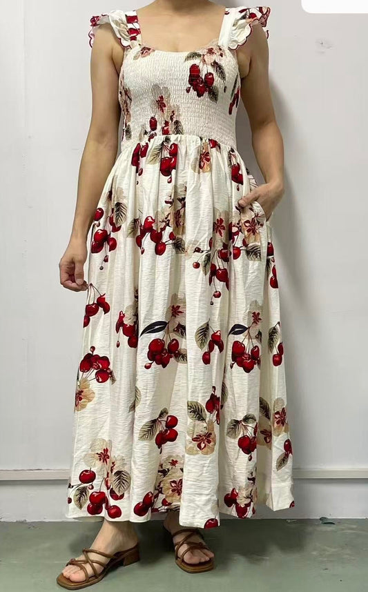 Cherry Blossom Maxi Dress