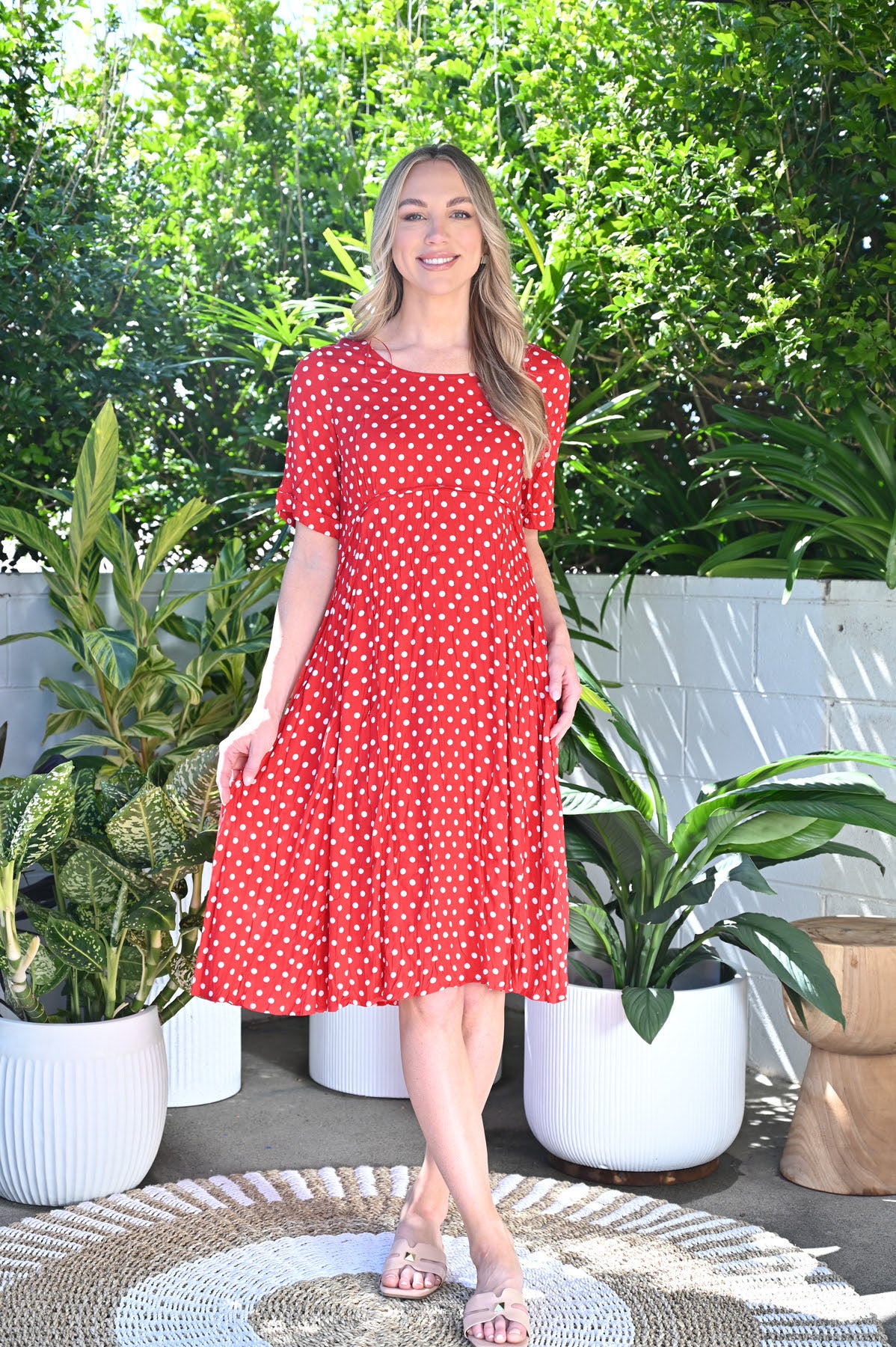 Red Polka Dot Dress