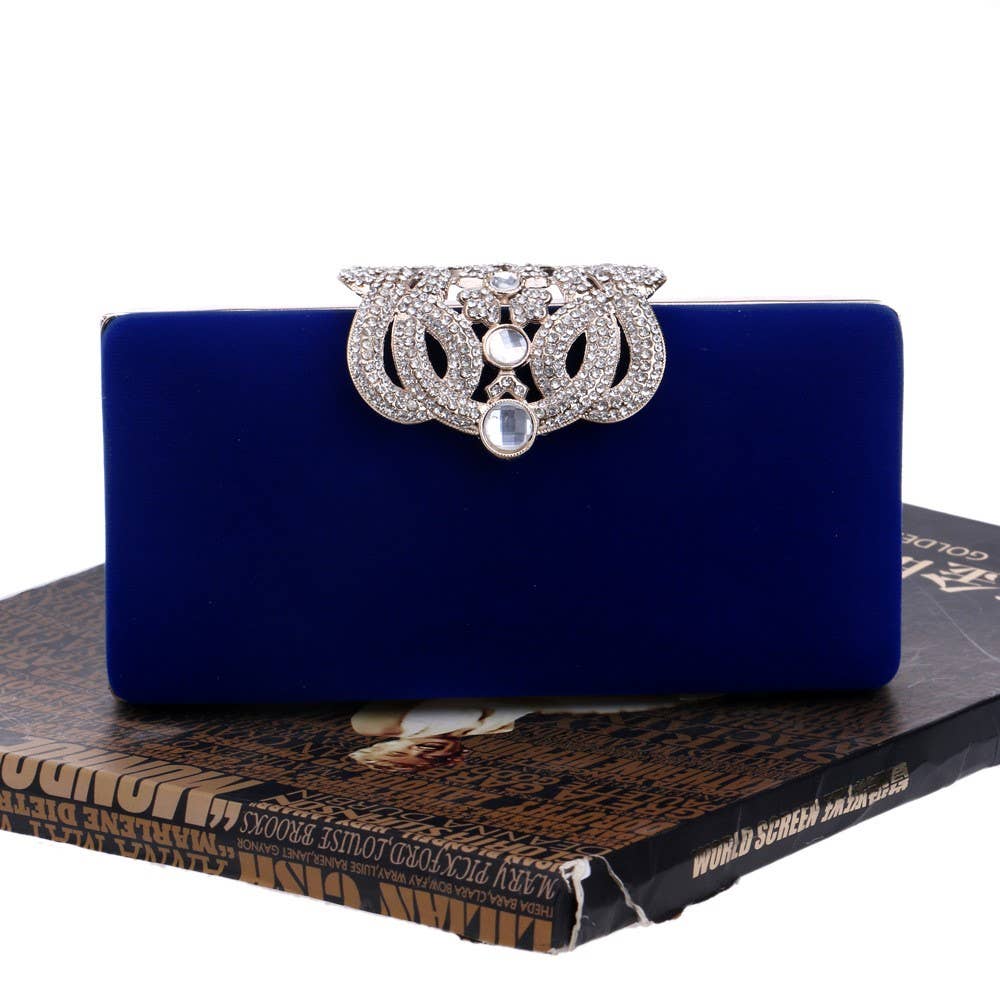 Alissa Blue Evening Handbag