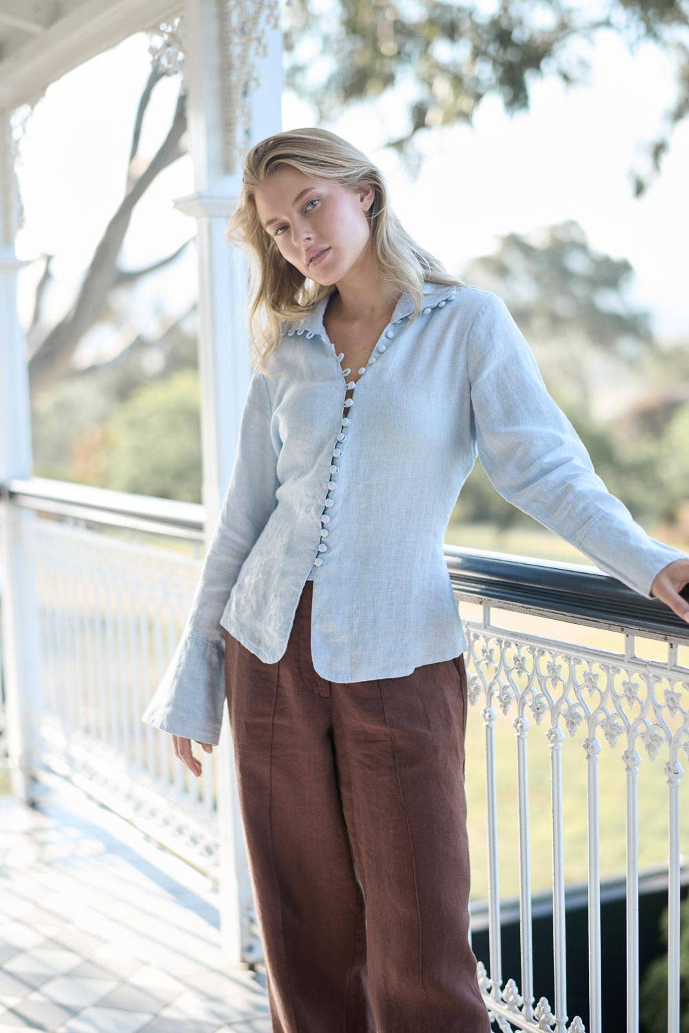 Alexa Linen Blouse