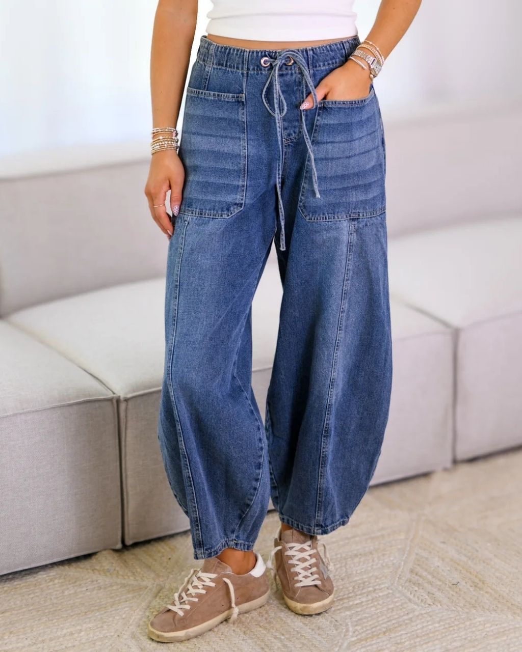 Barrel Legged Jeans