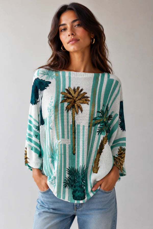 Foil Knit Top