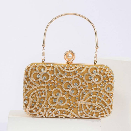 Salma Gold Vera May Evening Handbag