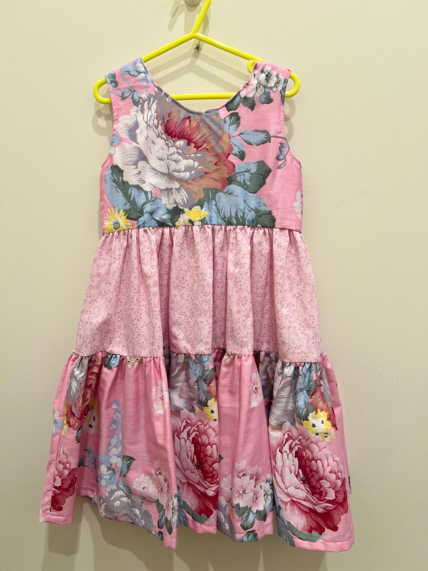 Pink floral Girls Dress