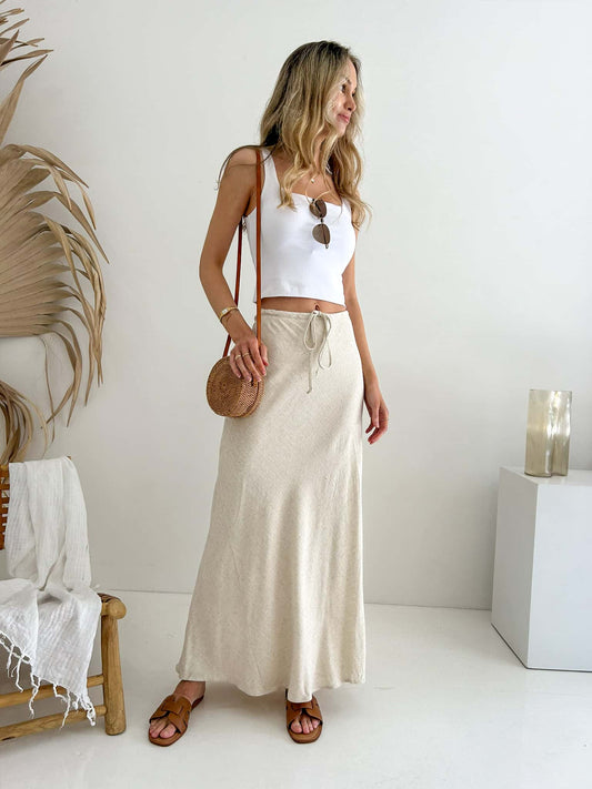 Kora Linen Skirt