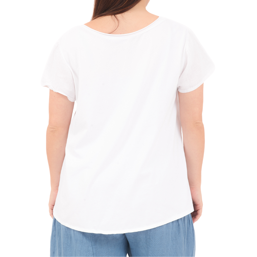 Flora Linen Top