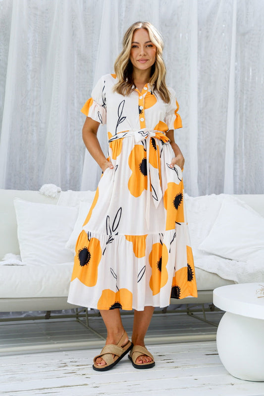 Hallie Sunflower Midi