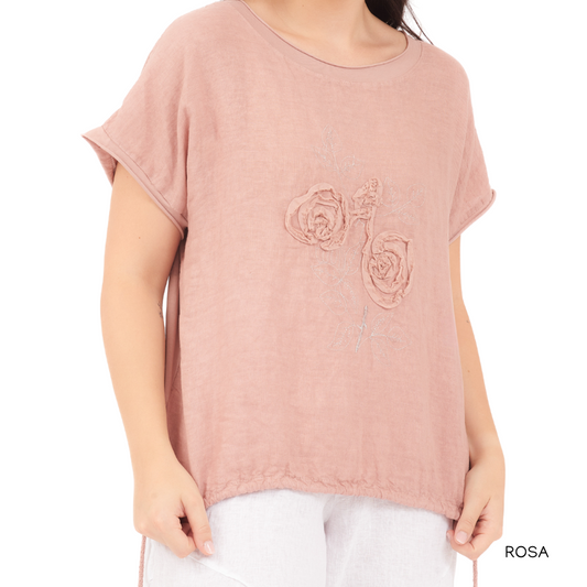 Adrienne Linen Top