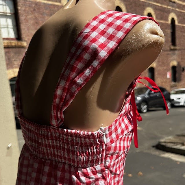 Little Red Gingham Dress