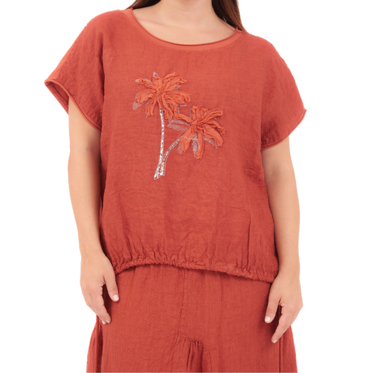 Siena Linen Top