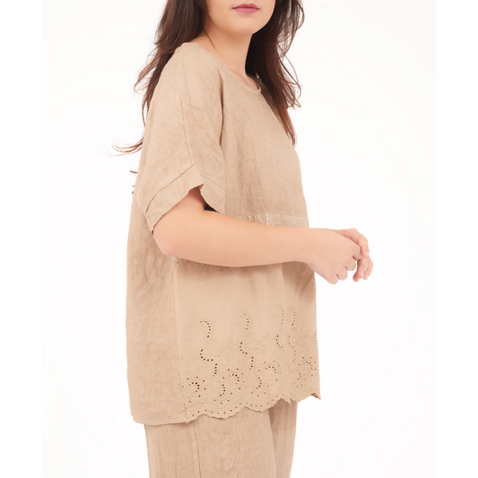 Rome Linen Top