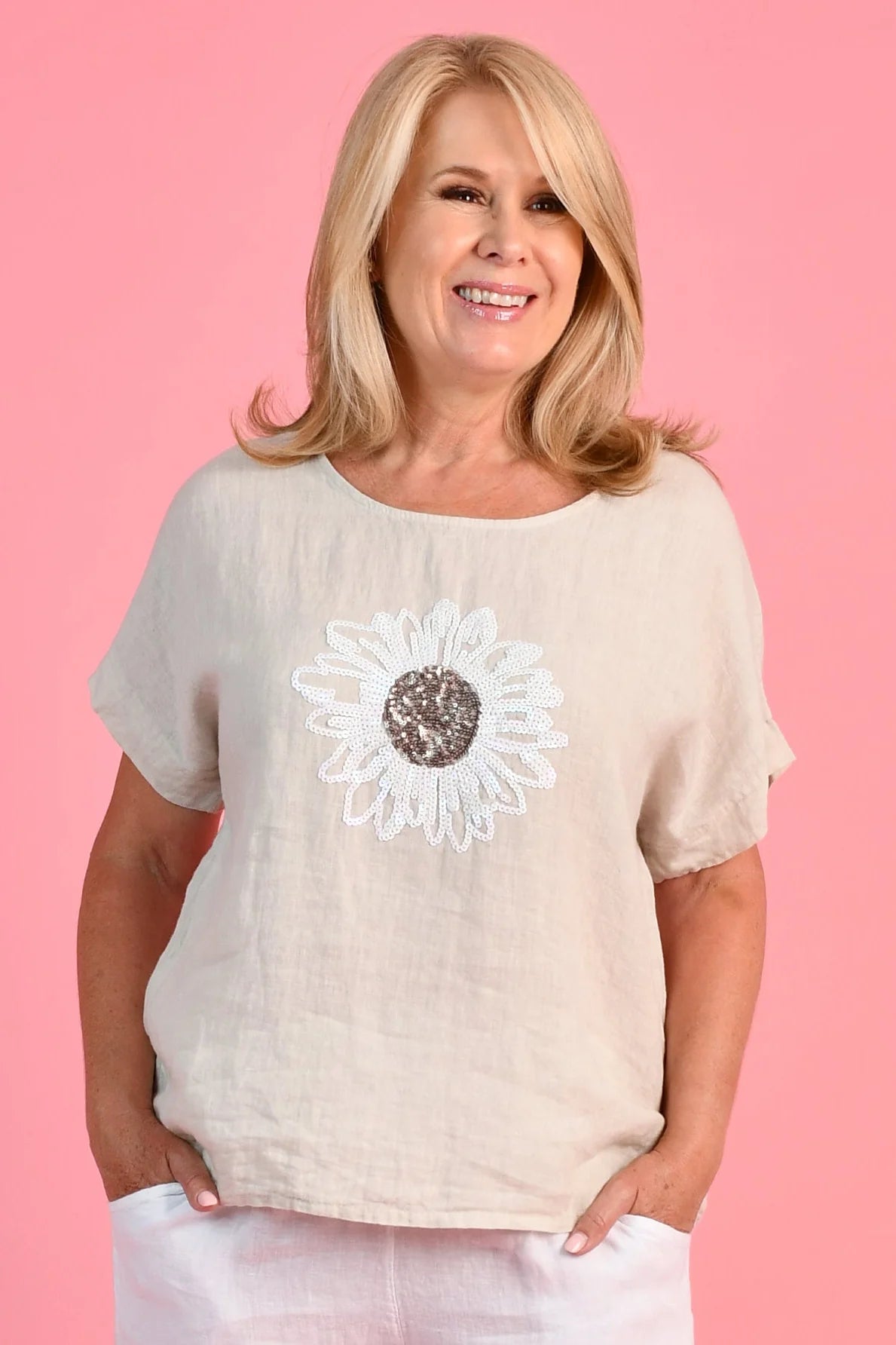 Natalie Linen Top