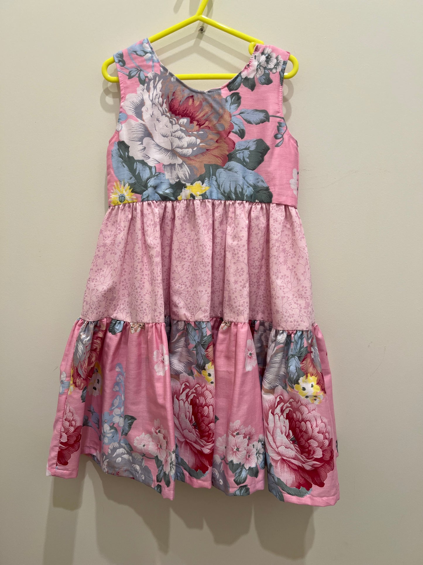 Pink floral Girls Dress