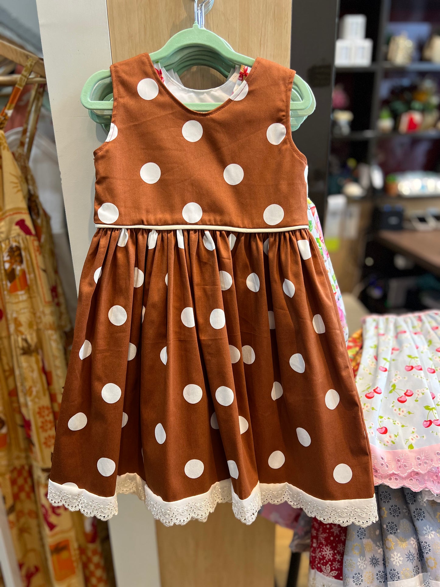 Nessa Polka Dot Girls Dress