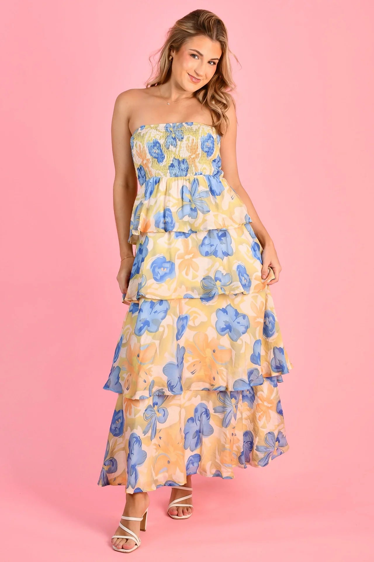 Petal Strapless Dress