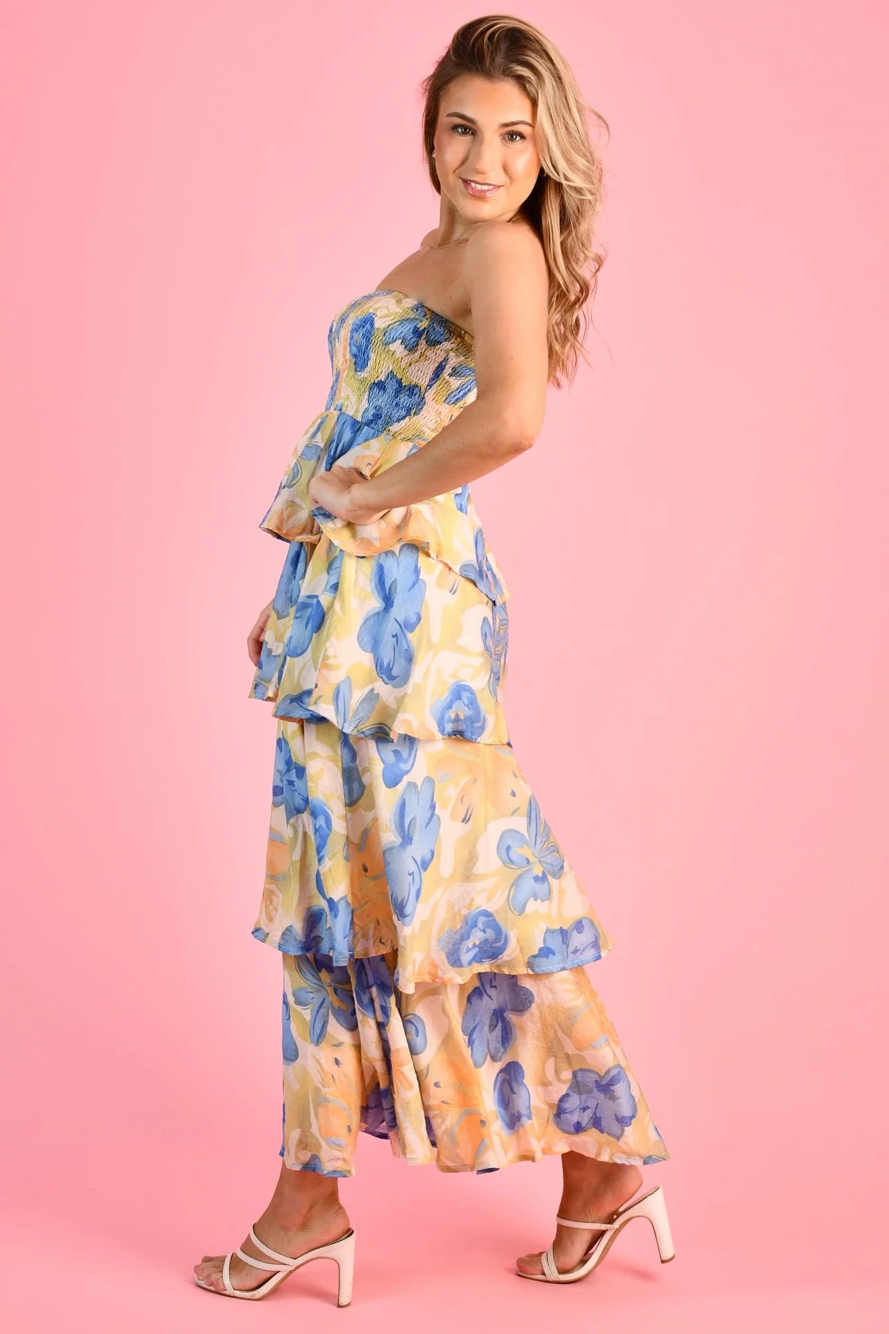 Petal Strapless Dress