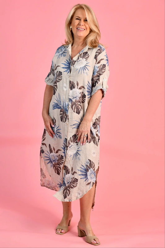 Caterina Linen Dress