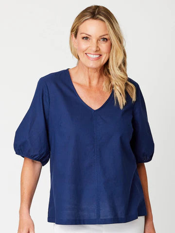 Victora Linen Cotton Top
