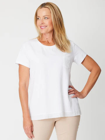Linen Shore Spliced Top
