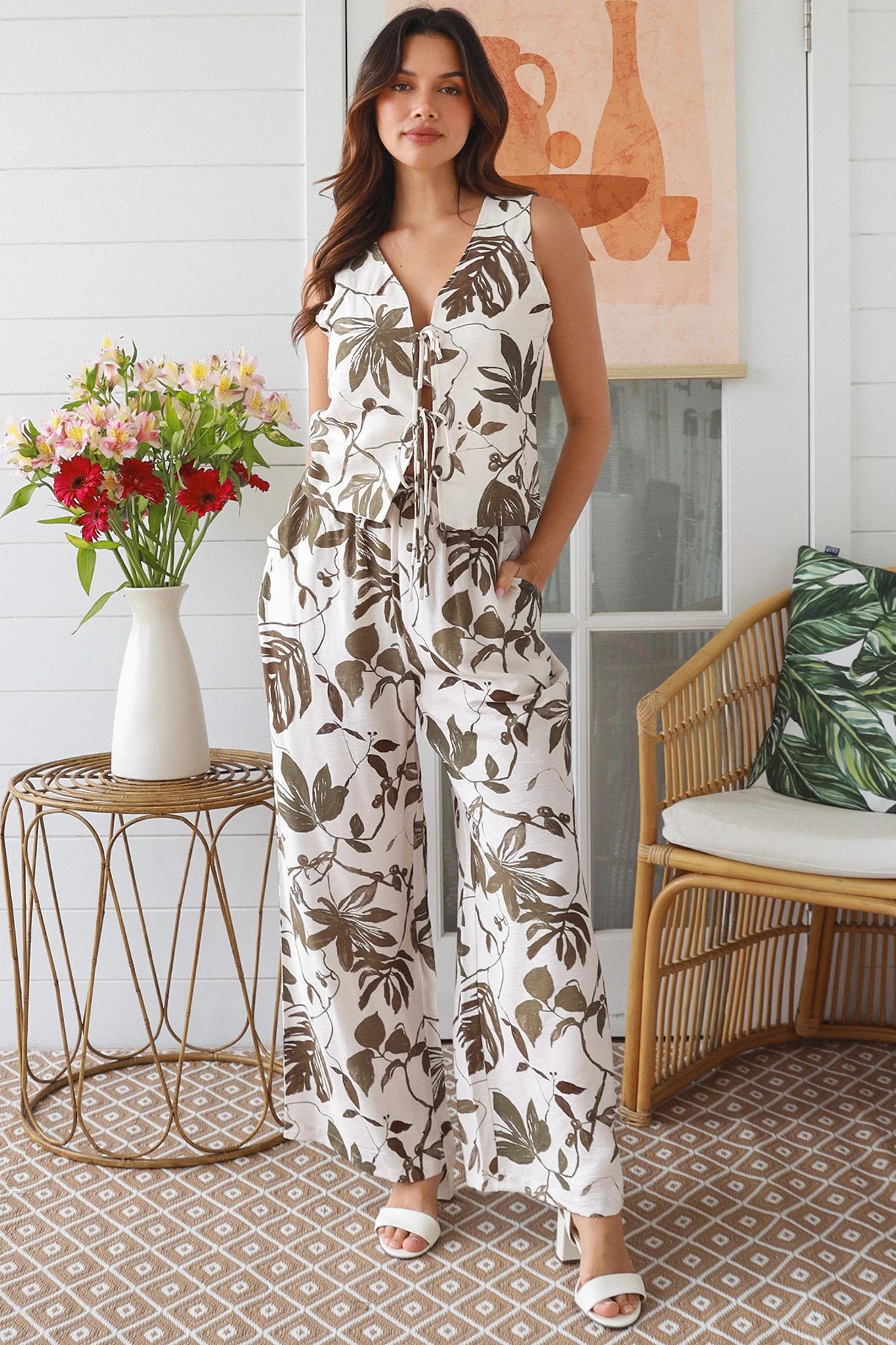 Laura Linen Blend Pants